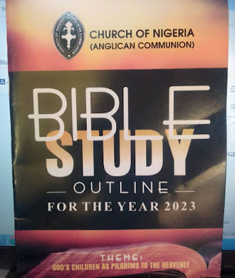 Anglican Bible Study Outline 2023, Study 3 - Sunday JANUARY 15