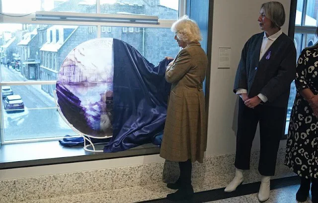 The Queen officially opened a Safe Space in Aberdeen Art Gallery where victims of domestic abuse