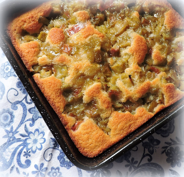 Rhubarb Pudding Cake