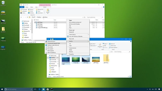 nén và giải nén tệp bằng Windows 10
