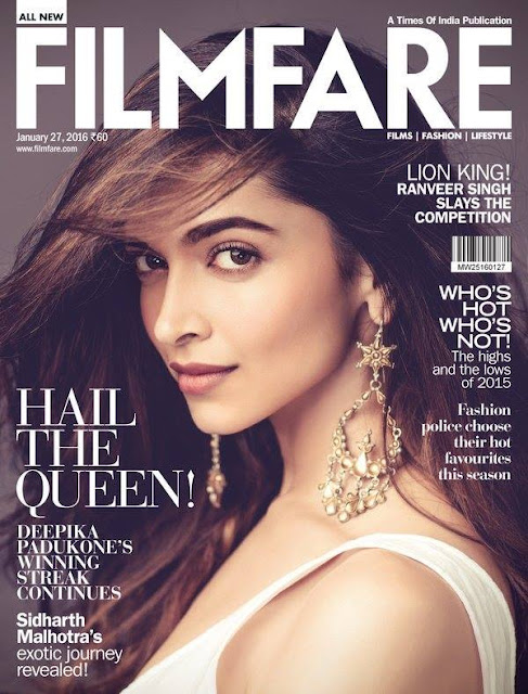 Deepika Padukone Photo for Filmfare Cover