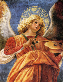 melezzo da forli, music, making, angel, 1480, colourful, sweet