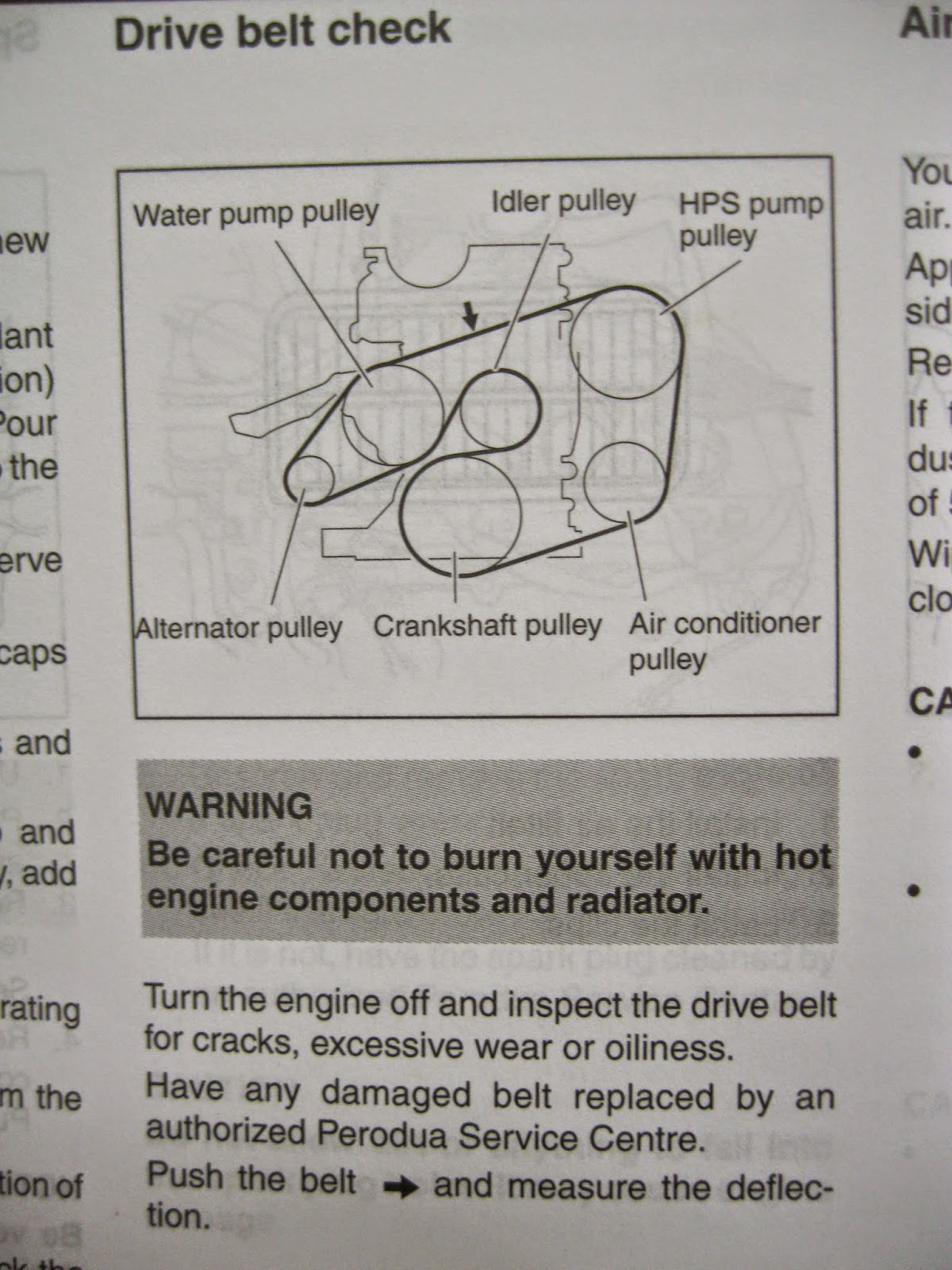 Perodua ALZA : alternator belt, water pump belt, air-cond 