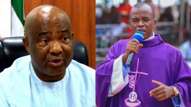 ‘Gov Hope Uzodinma is dead, God bless Nnamdi Kanu’ – Fr Mbaka