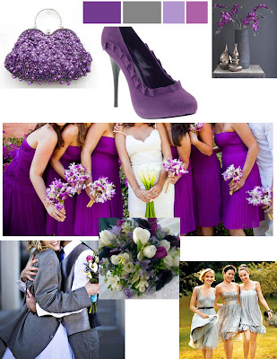 Purple and Gray Wedding