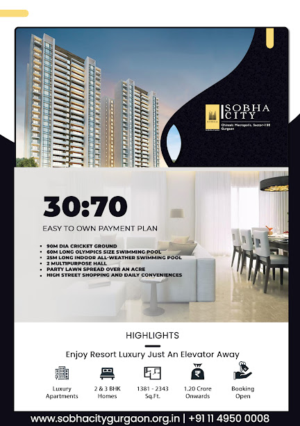 Sobha City Gurgaon : Get a best apartments with feasible payment plan 30:70