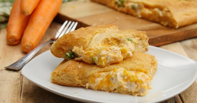 Perfect Chicken Pot Pie Crescent Braid