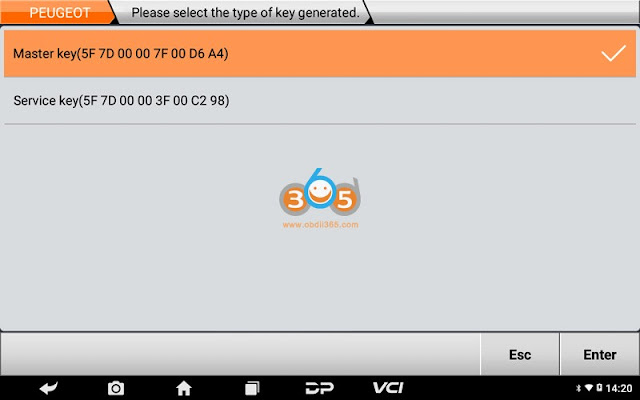 OBDSTAR Program PEUGEOT ACI50X Motorcycle Key 9