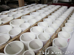 pvc pipe rows, rows of shelves