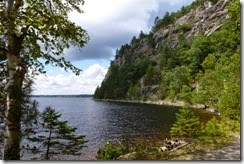 Trail beside Moosehead Lake