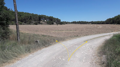 GR-7 BELLPRAT A JORBA (PONT DEL GANXO), camí de la Remugosa al terme municipal d'Argençola i a tocar del Mas de Cal Pau Llarg