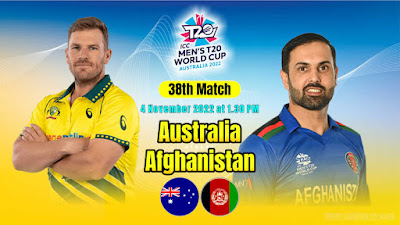 T20 World Cup Afg vs Aus 38th Today’s Match Prediction ball by ball