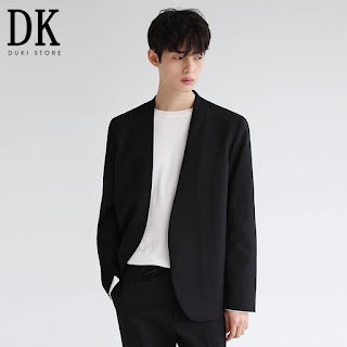  Áo khoác blazer nam không cổ ,áo vest nam balzer nam phong cách Hàn Quốc LZB0009 - DUKI STORE