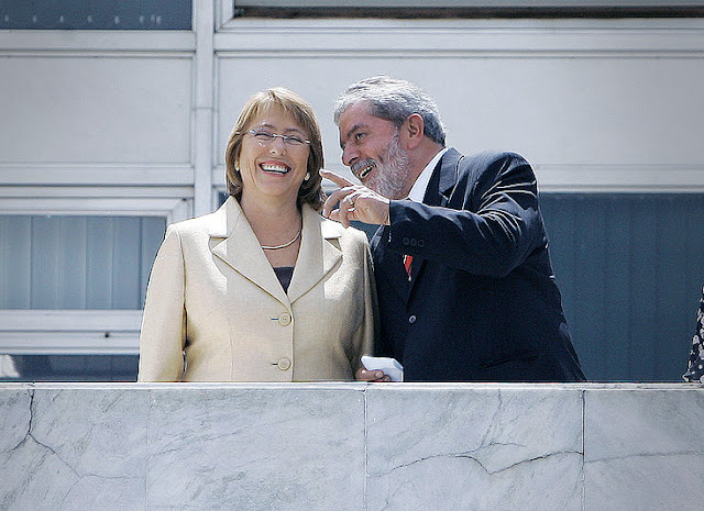 Lula e Michelle Bachelet - Wiki Commons