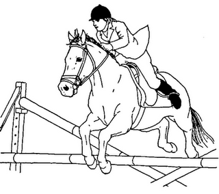 Download 4 Jumping Horse Printable Coloring Sheet For Kids