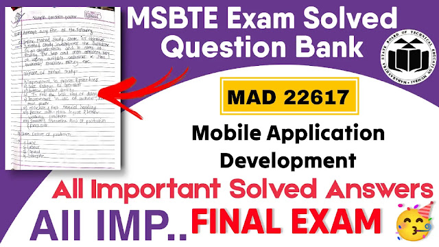 22617 MAD Mobile Application Development Important Questions with Answers