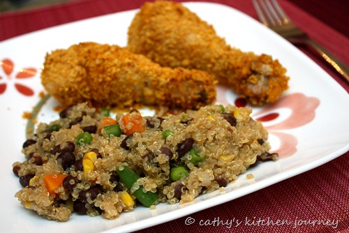 quinoa black beans vegetables