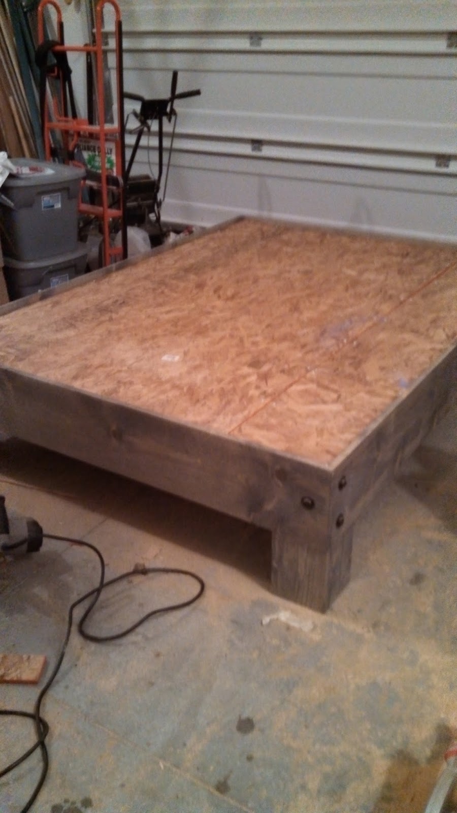 DIY Platform Bed &amp; Salvaged Door Headboard {part three ...