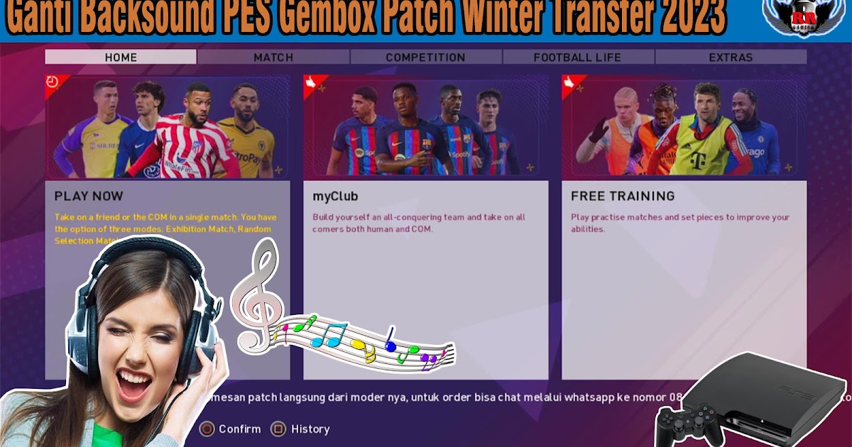 Cara Ganti Lagu Backsound Game PES Gembox Patch Terbaru Winter Transfer