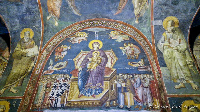 Fresco de la Iglesia Santa Madre de Dios Peribleptos, Ohrid - Macedonia por El Guisante Verde Project