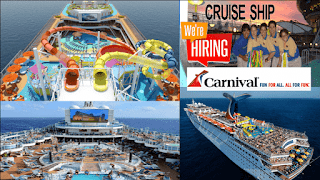 free travel Carnival Cruise Ship / Free Visa & Accommodation