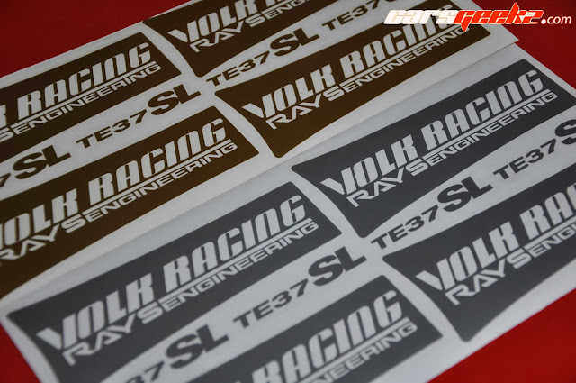 Volk Racing Rays Engineering TE37SL silver sticker