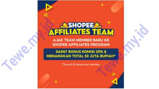 Gabung Shopee Affiliate Team 