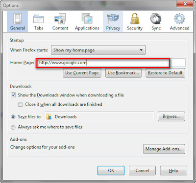 setting firefox, firefox browser settings, setting firefox, firefox start page setting, setting the home page firefox, firefox tips