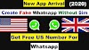 My Second Line - How to create Whatsapp without  Sim number (2020)