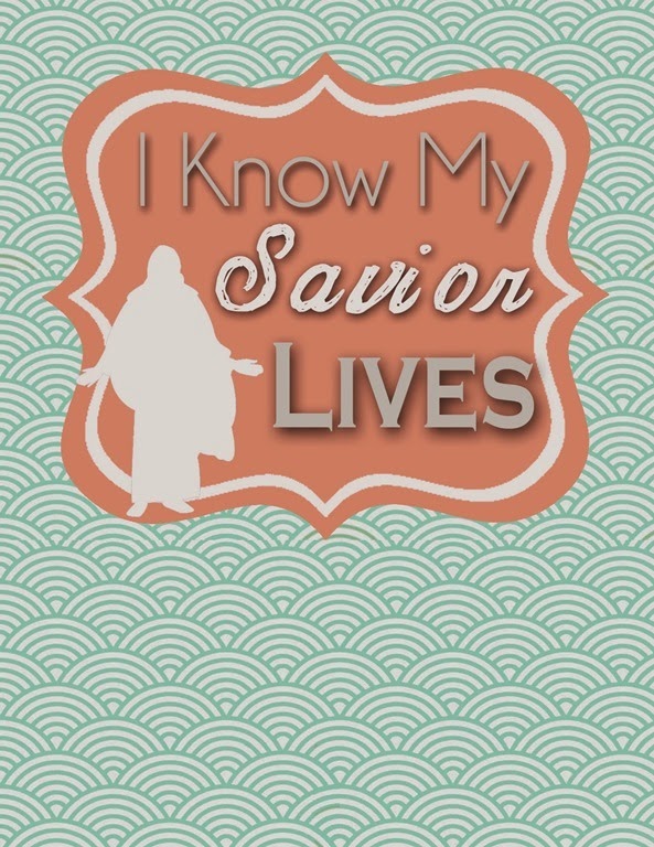 I know my savior lives blank