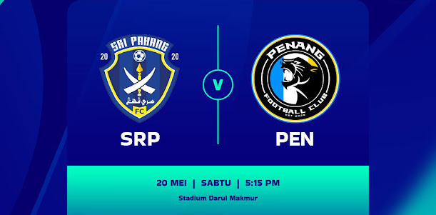 Live Streaming Sri Pahang vs Penang 20.5.2023