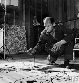 Pollock Jackson. photo front view crouch hands