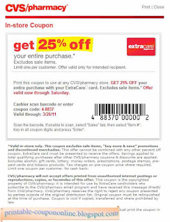 Free Printable Cvs Pharmacy Coupons