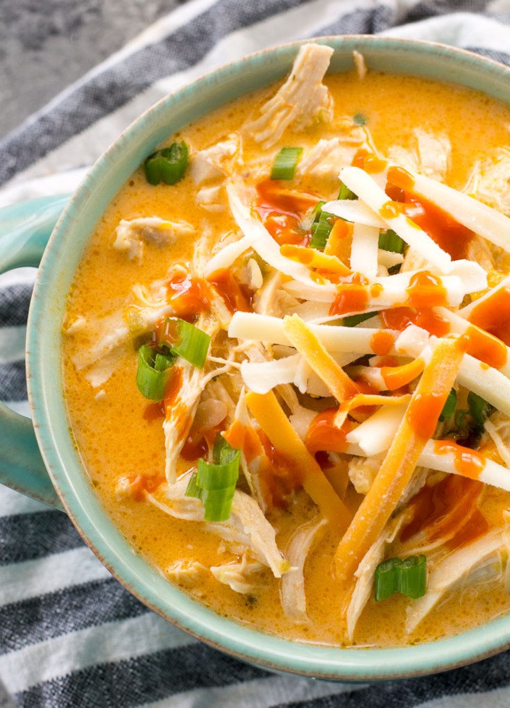 Instant Pot Buffalo Chicken Soup 