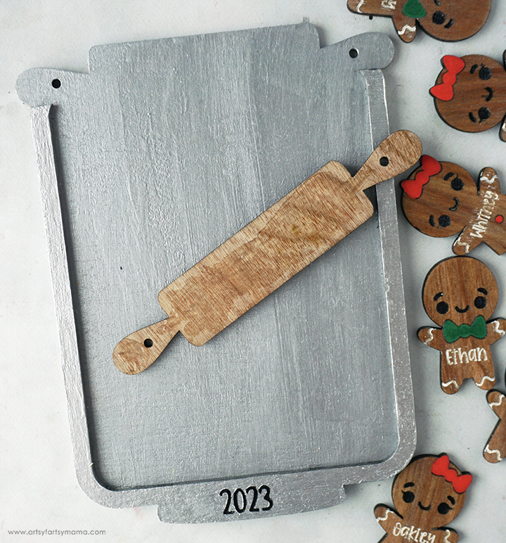 Gingerbread Cookie Sheet Family Ornaments