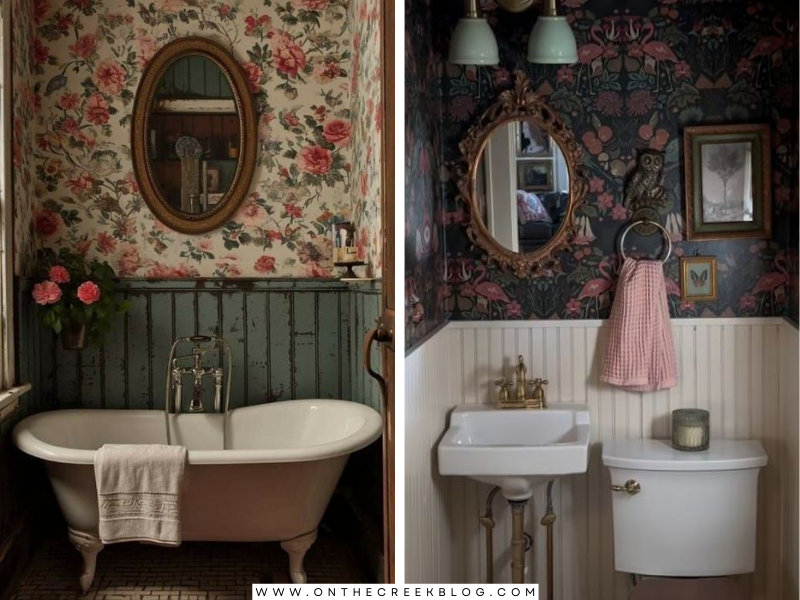 Cozy Cottagecore Bathroom Inspiration | on the creek blog // www.onthecreekblog.com