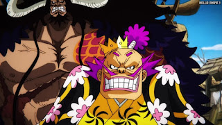 ワンピース アニメ 1076話 カイドウ 黒炭オロチ | ONE PIECE Episode 1076