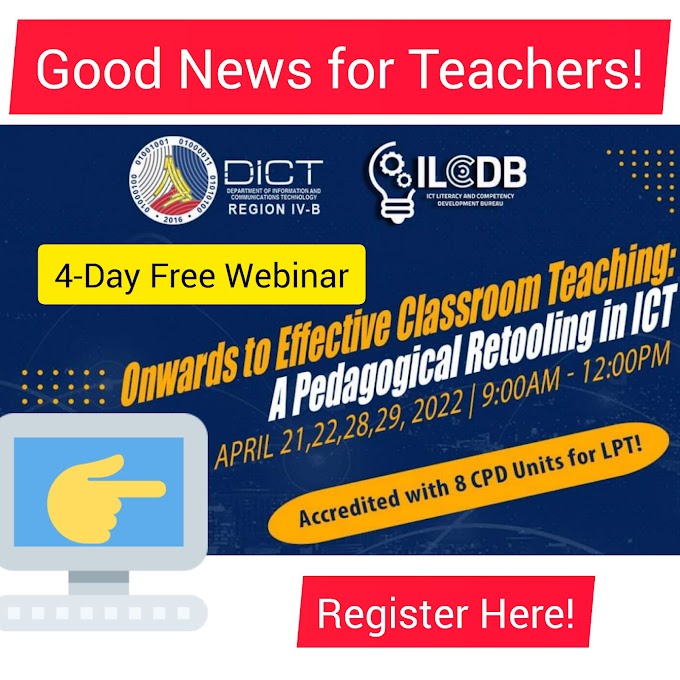 4-Day Free ICT Training-Retooling for Teachers with 8 CPD Units | April 21,22,28,29 | Register Now! 
