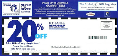 Bed Bath And Beyond 20 Off Coupon