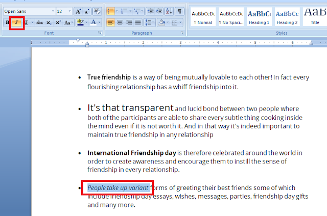 Change the Font Color, Size or Type in Microsoft Word