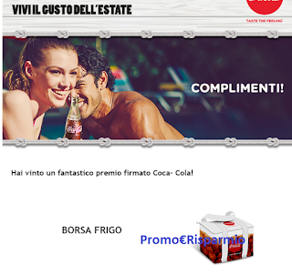 Con Logo Coca-Cola gioca e vince subito la borsa frigo: scopri i prossimi premi