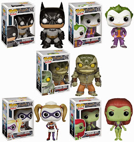 Batman: Arkham Asylum Pop! Vinyl Figures by Funko - Batman, The Joker, Killer Croc, Harley Quinn & Poison Ivy