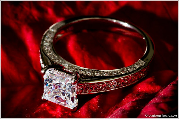 Expensive Diamond Engagement Ring Photo shoot