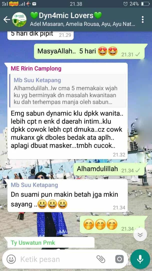 testimoni sabun dynamic