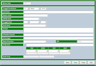 Aplikasi Excel Agenda dan Arsip Surat versi 2