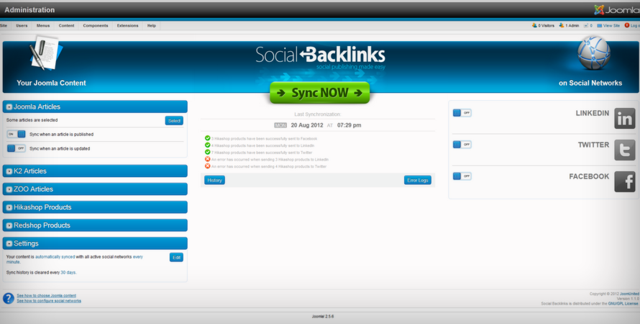 Joomunited Social Backlinks 1.1.1 for Joomla