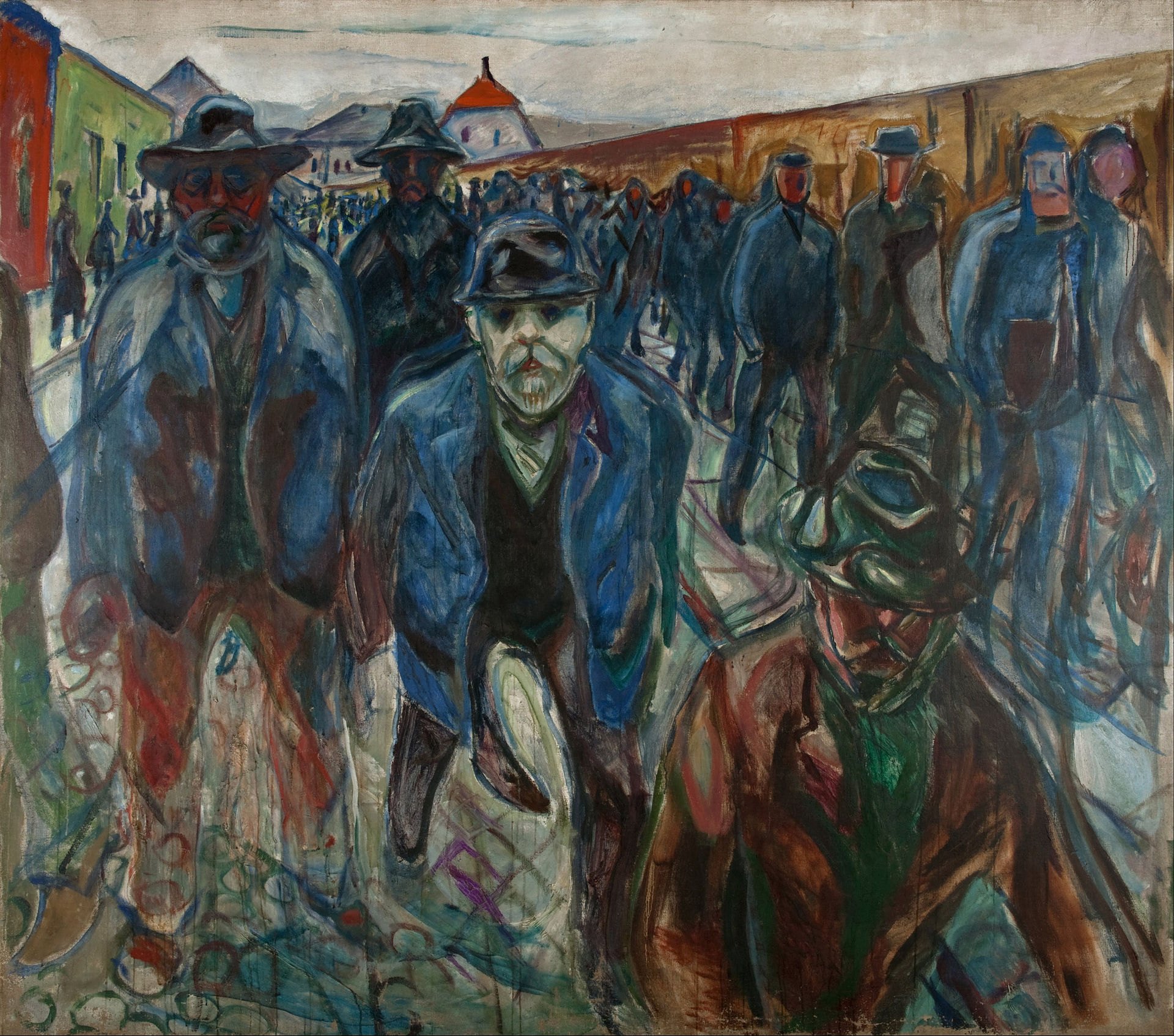 Workers on their Way Home, 1913–14