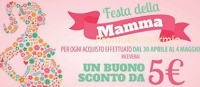 Logo Buono sconto sicuro da 5 euro per la Festa della Mamma