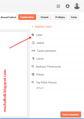 Cara Membuat Label pada Postingan di Blogger