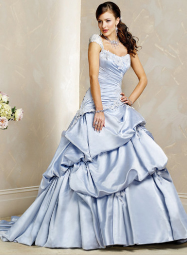 Baby Blue Wedding Dress by Maggie Sottero